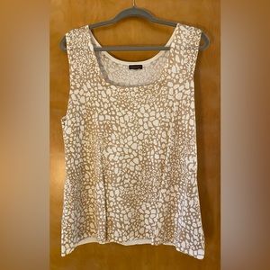 Women’s Dana Buchman Cheetah Print Tank Top - Size L